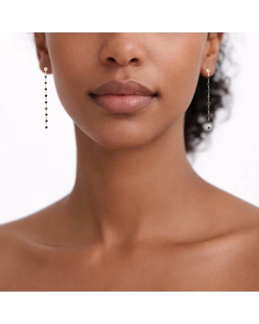 Rahul's Jewels White Genuine Diamond Long Drop Earrings