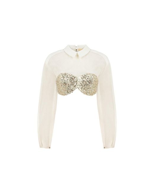 Saint Ones White Lustris Top