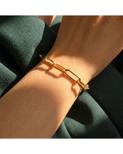 Harfi Metallic 18Ct Vermeil Plated Magic Link Charm Bracelet