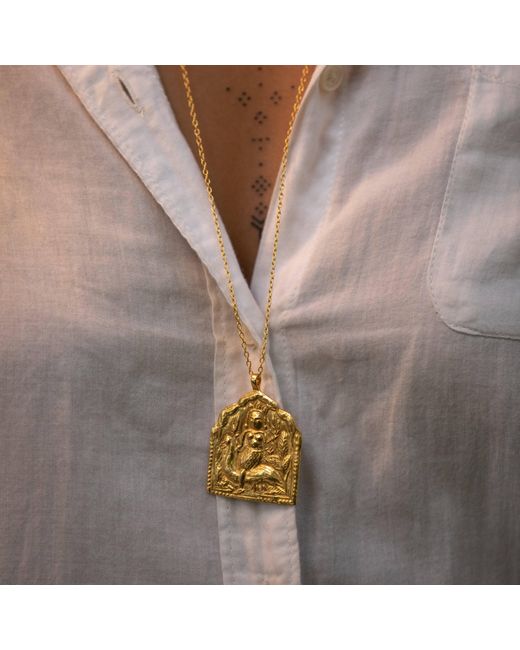 Goddess Charms Metallic Goddess Of Creativity Necklace Set