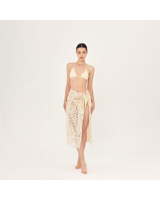 Aguaclara Natural Neutrals La Perle Wrap Skirt