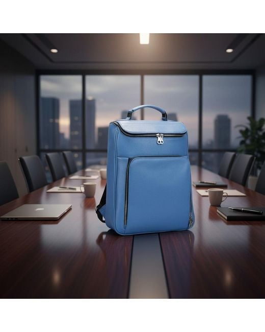 Luis Steven Blue Medium Laptop Pack