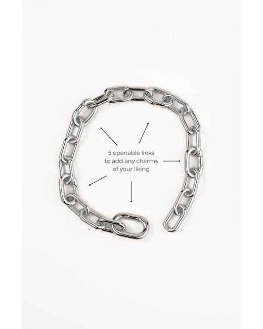 Zynnia Collective Metallic Mod Chain Bracelet