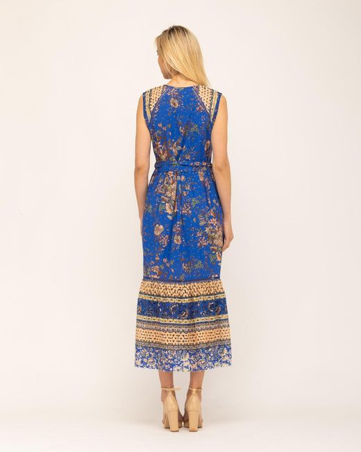 Niza Blue Waist-Tie Dress Manila