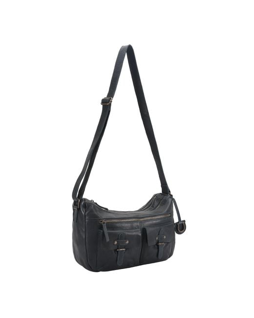 Lloyd Baker Black Loulia Leather Crossbody Bag