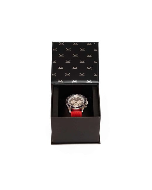 Kennett Watches & Accessories Blue Kennett Pacesetter Chronograph Watch With Fkm Rubber Strap for men
