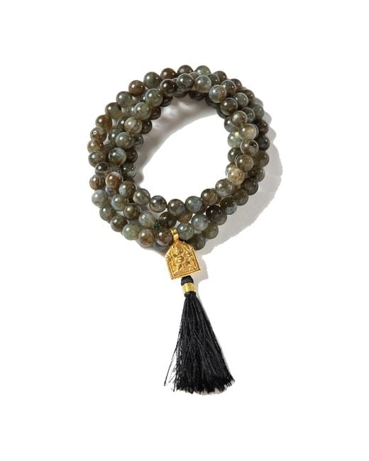 Goddess Charms Black Success & Manifestation Mala Hanuman Labradorite