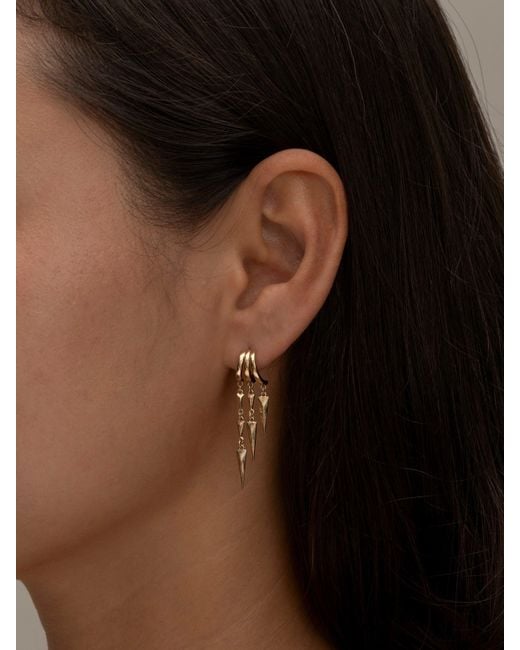 Aaria London Metallic Paloma Illusion Earrings