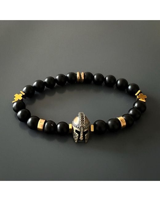 Ebru Jewelry Black Vibe Gladiator Bracelet for men