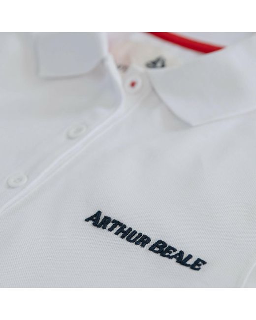 Arthur Beale White Polo Shirt for men