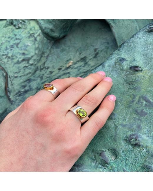 GEM BAZAAR Pink Amethyst Band Ring