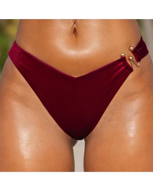 Enez Swim Red Seylah Bottom Cheeky