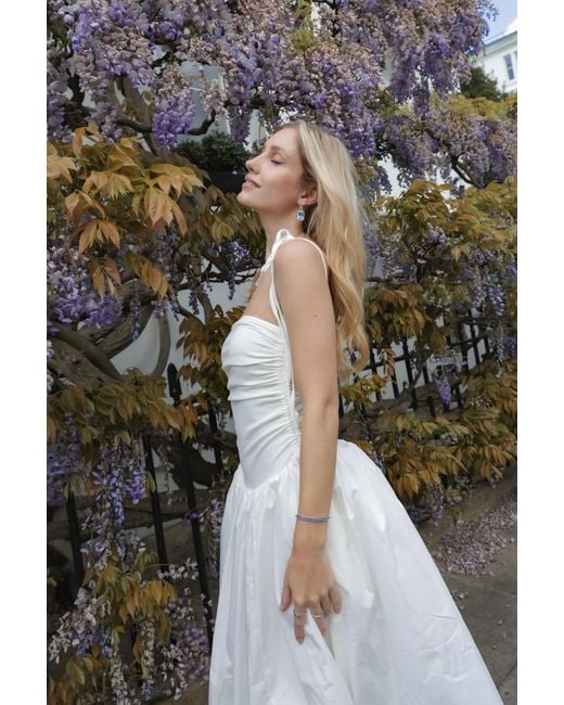Amy Lynn White Alexa Rich Cotton Puffball Dress