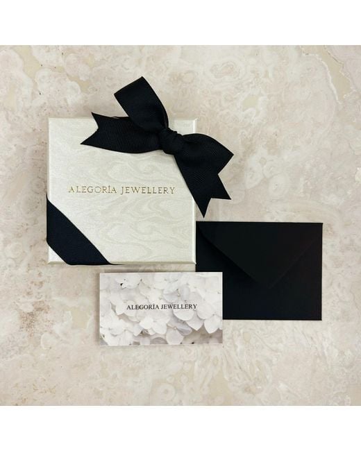 Agora Jewellery Metallic Bavella Mini Drop Pearl Necklace