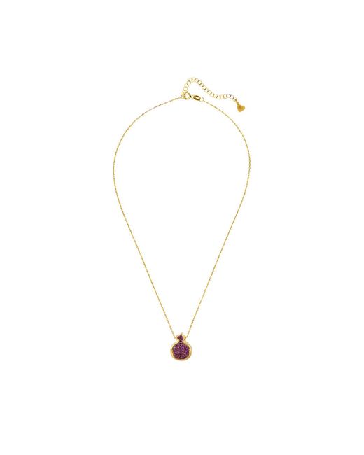 Latelita London Pink Pomegranate Ruby Pendant Necklace