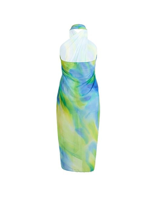 LOVEIST STORE Green Estera – & Abstract Sheer Beach Sarong
