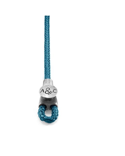 Anchor and Crew Blue Ocean Dundee & Rope Bracelet for men