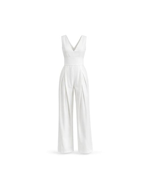 Lumina Eligma White The Arrow Jumpsuit