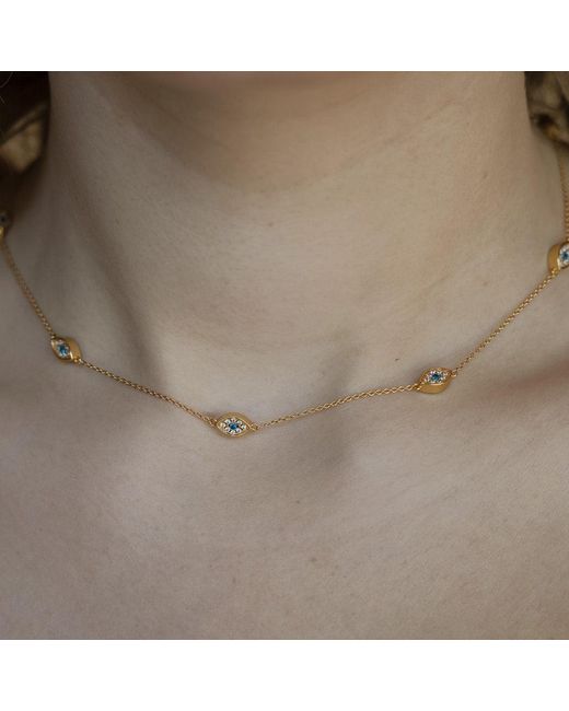 Zepplin the Label Metallic Cleary Necklace