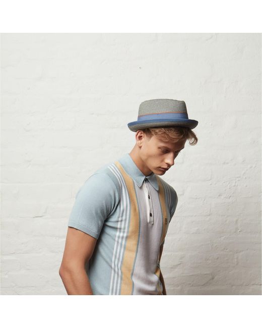 Dasmarca Hats Gray Dasmarca Durban Summer Diamond Crown Light Weight Breathable Porkpie Hat for men