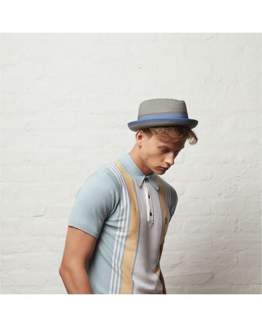 Dasmarca Hats Gray Dasmarca Durban Summer Diamond Crown Light Weight Breathable Porkpie Hat for men