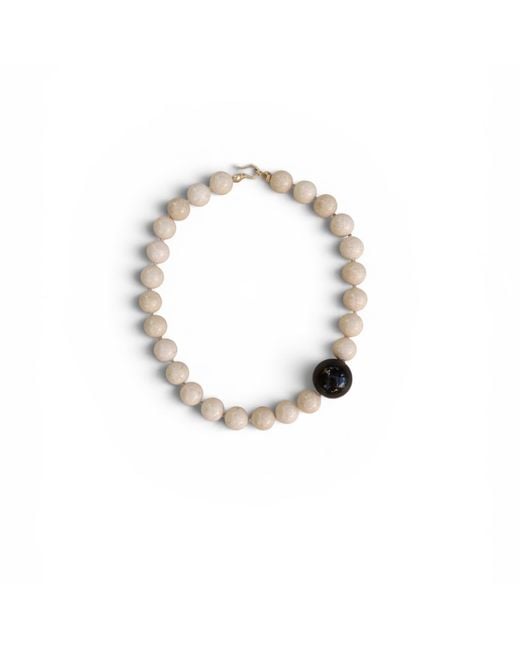 A'miss Metallic Neutrals Polka Necklace