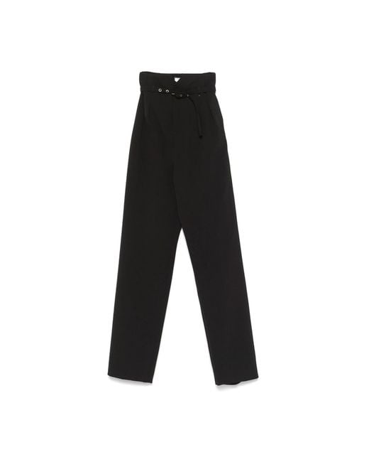 Nissa Black Side Pockets Slim Pants