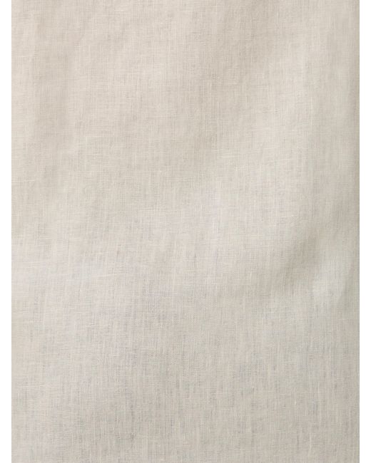 Koy Clothing White Neutrals Sand Linen Shirt for men