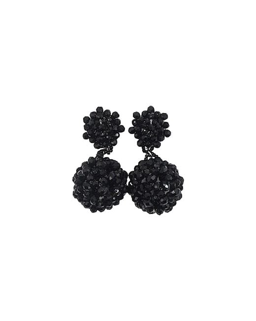 Fairchild Baldwin Black Orb Earrings Jet