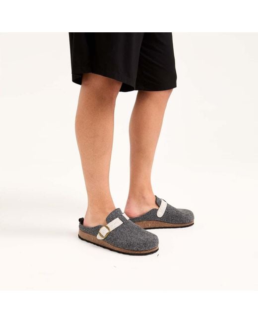 Pretty You London Black Mister You Jordan Mule Slippers for men