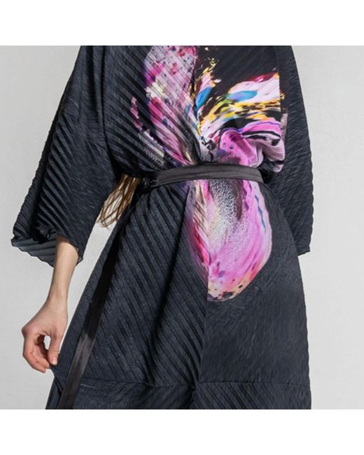 ARTISTA Blue Ruben Pleated Maxi Dress