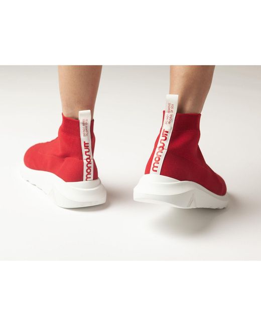 Monosuit Red Designer Italian Sneakers Let's Dance