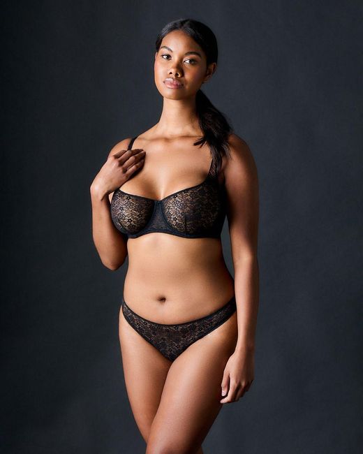 Journelle Black Alix Demi Scoop Bra Noir