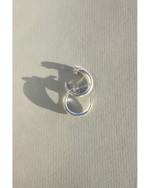 Astor & Orion Metallic Crescent Hoops Small