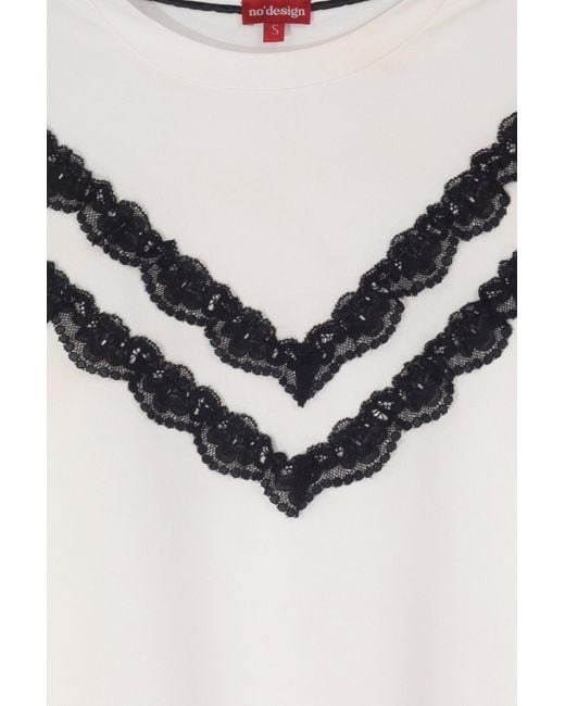 No'design White Aria Oversize T-Shirt
