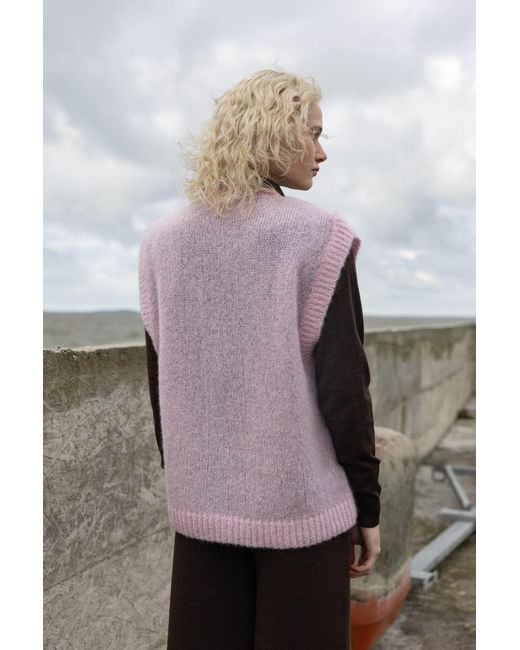 SALANIDA Pink Melody Mohair Vest