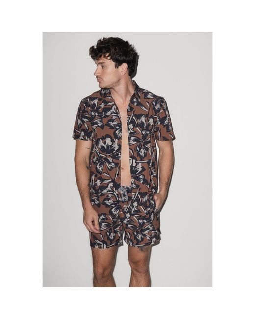 Playaluxe Purple Todos Santos Classic Shirt Tobacco Flower for men