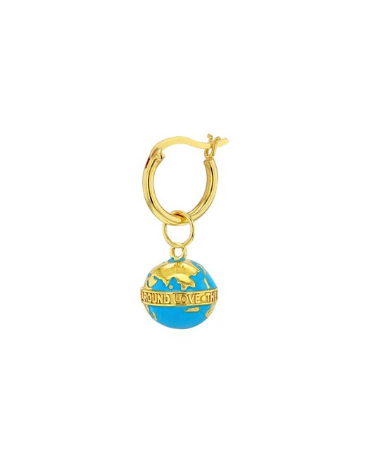 True Rocks Blue 18Kt Plated & Mini Globe Pendant for men