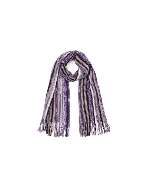 Saachi Purple Serene Stripes Scarf