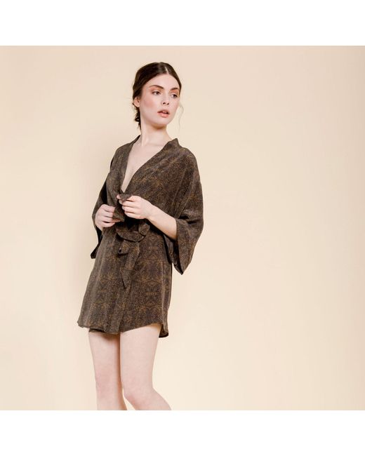 Misha Vaidya Brown Leilani Dress