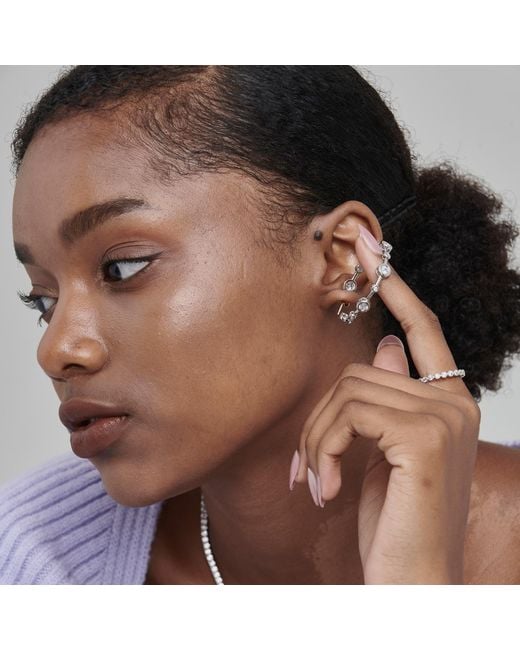 Shabella Nyc White Luxe Hoops
