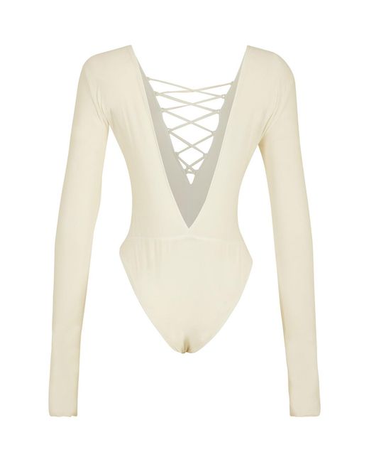Growny White Liona Bodysuit