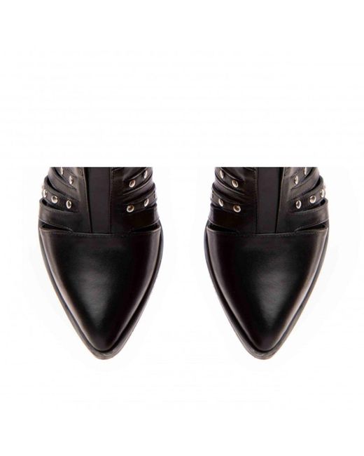 The 5Th Element Black Nova Western Ankle Boots