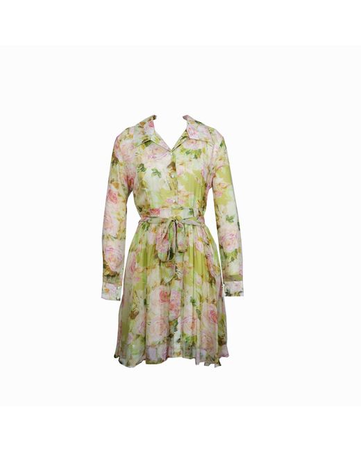 Flora by Alexandria Green Floral Mini Dress