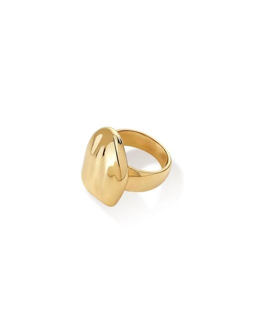 Retro Chic Metallic Lumina Orbit Ring
