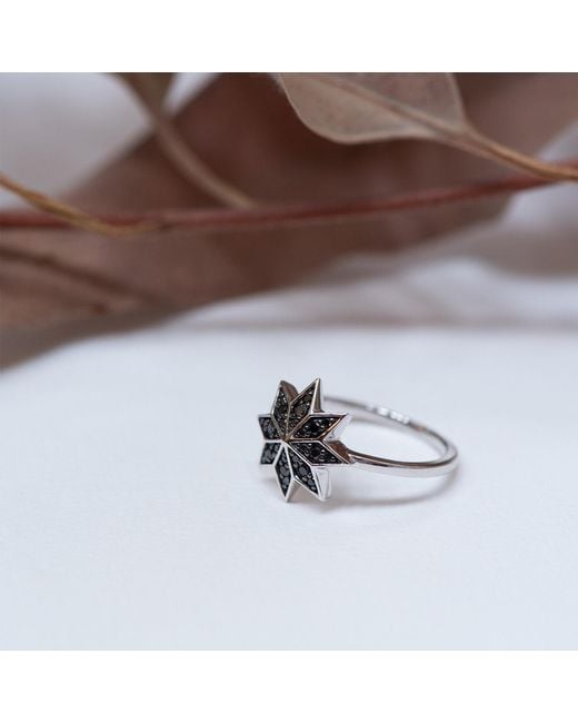 Zoe & Morgan Black Lakshmi Ring Diamond