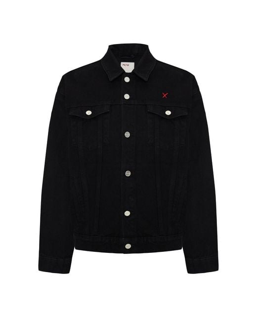 Pcfg Black Neutrals Logo Denim Jacket