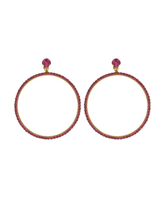 Vicki Sarge Black The Jumbo Hoop Earrings