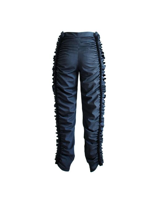 Ccy Currency Blue Frill Pants