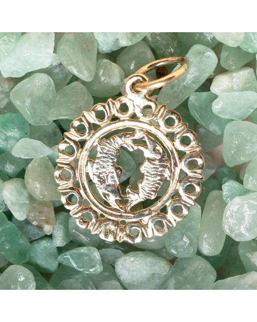 Maya Brenner Metallic Zodiac Pendant
